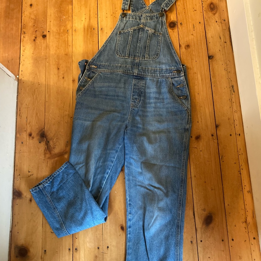 Old Navy Medium Blue Denim Overalls